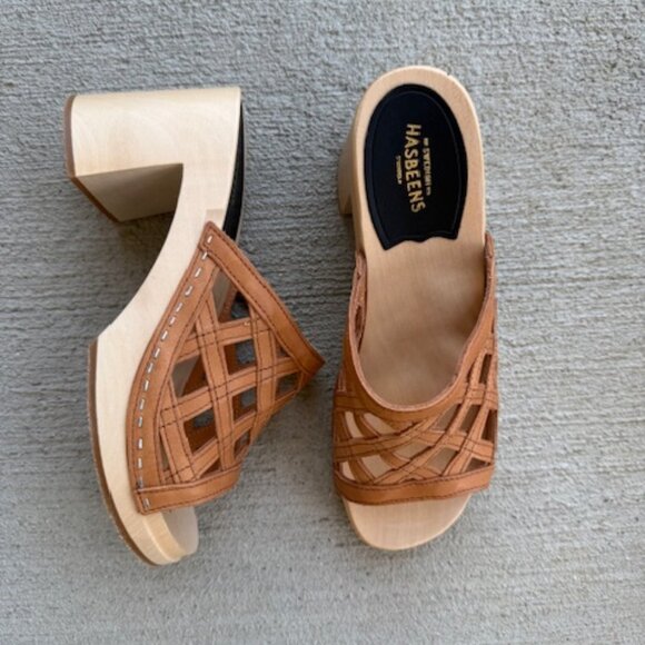 swedish hasbeens basket clogs new 39 no box - Picture 3 of 9